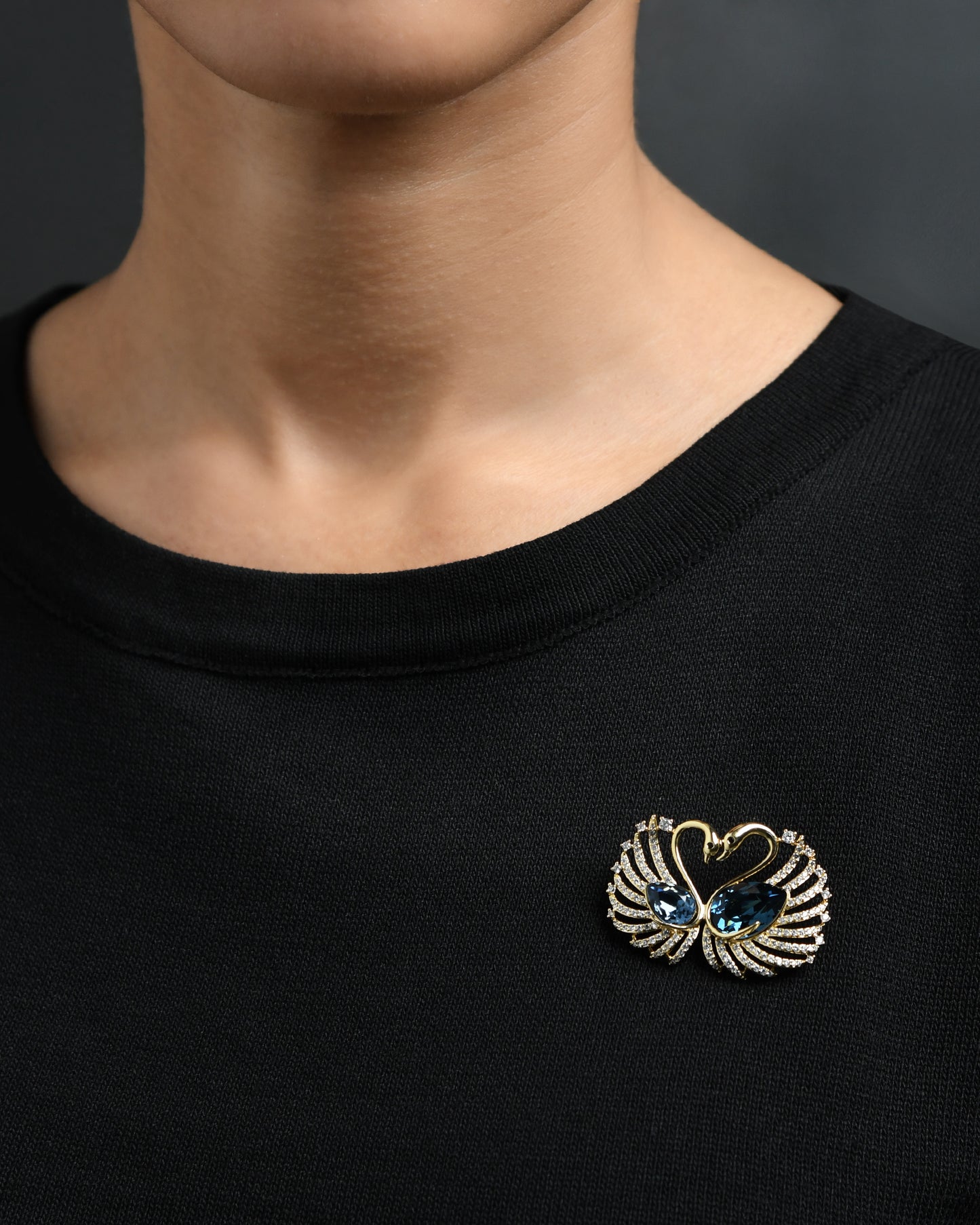 Venus Swan Brooch – Astrology Planet Enabling Brooch | Gold Finish | Astro Chart™