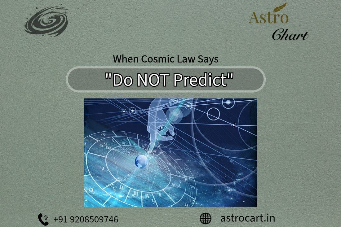 WHEN AN ASTROLOGER MUST REFRAIN FROM MAKING PREDICTIONS?