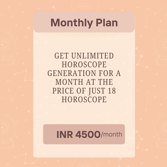 1 Month Unlimited Horoscope Generation Plan