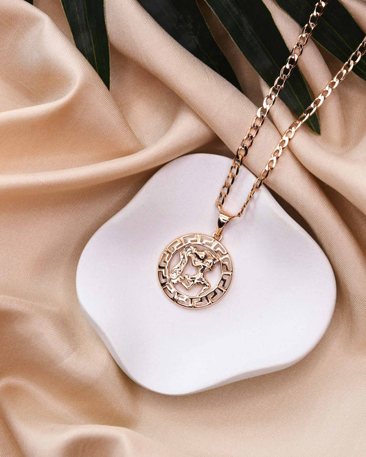 Aquarius Zodiac Pendant | Symbol of Innovation & Vision
