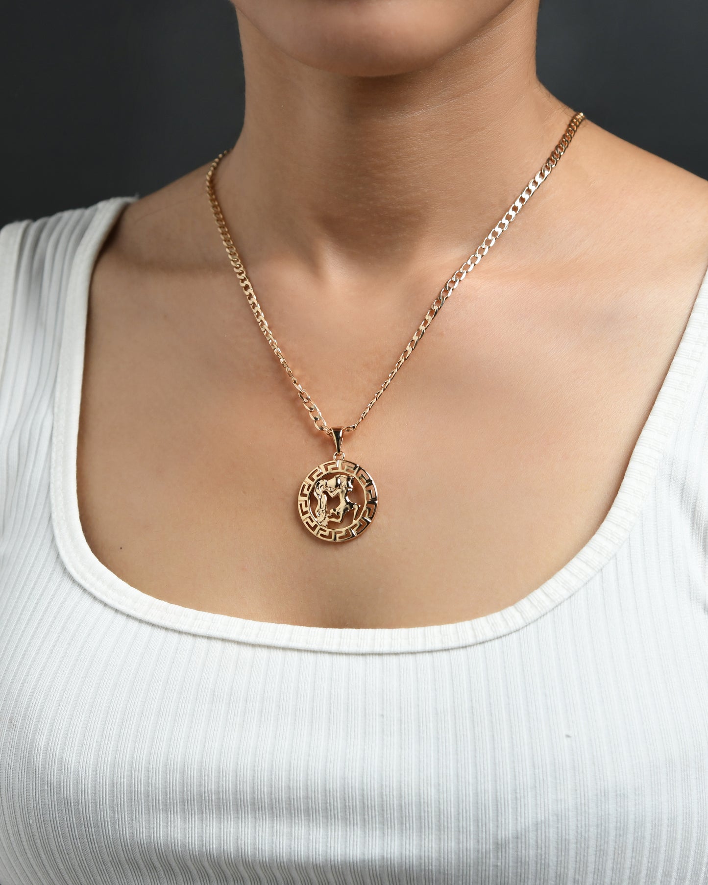 Aquarius Zodiac Pendant | Symbol of Innovation & Vision