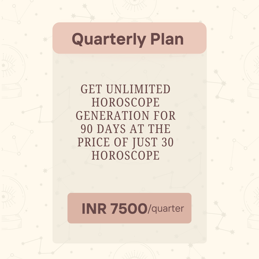 3 Month Unlimited Horoscope Generation Plan