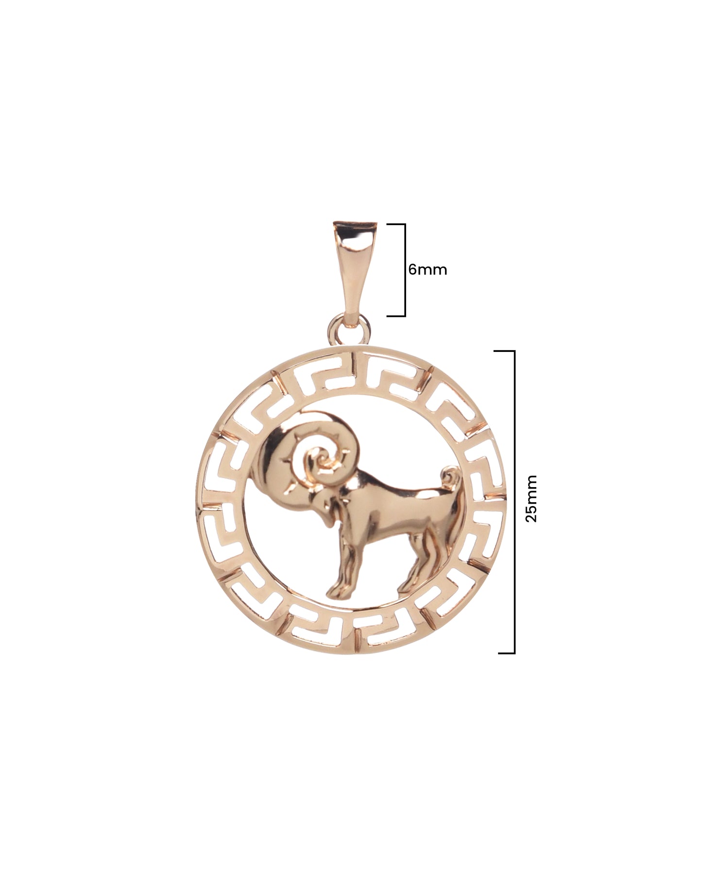 Aries Zodiac Pendant | Symbol of Courage & Leadership