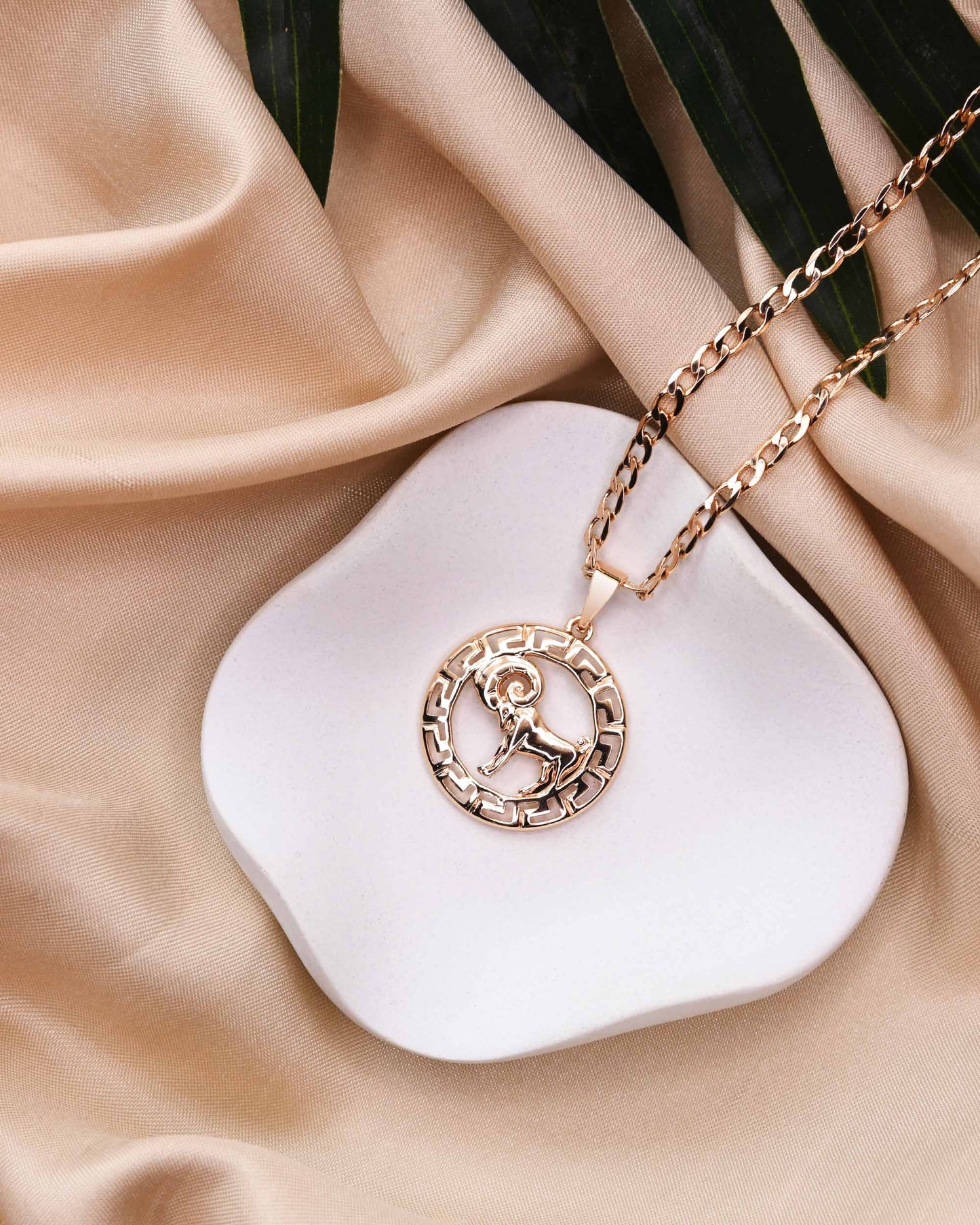 Aries Zodiac Pendant | Symbol of Courage & Leadership