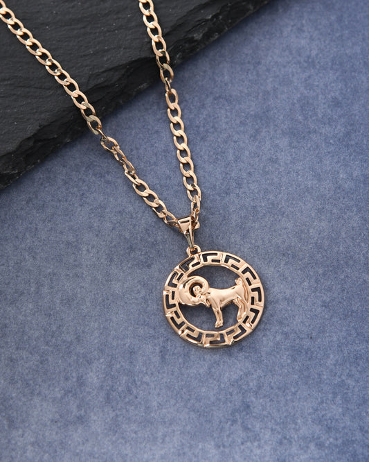 Aries Zodiac Pendant | Symbol of Courage & Leadership