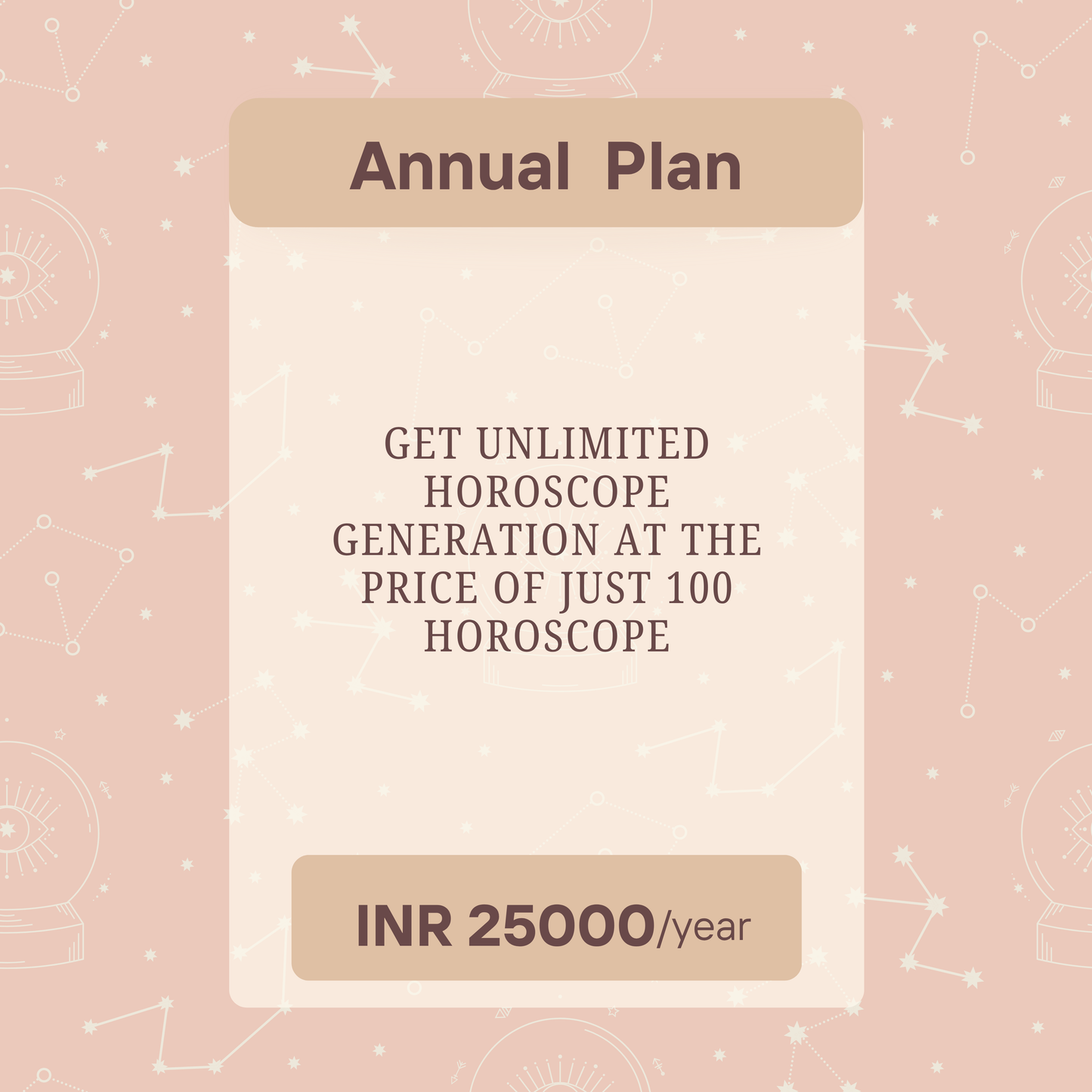 12 Month Unlimited Horoscope Generation Plan