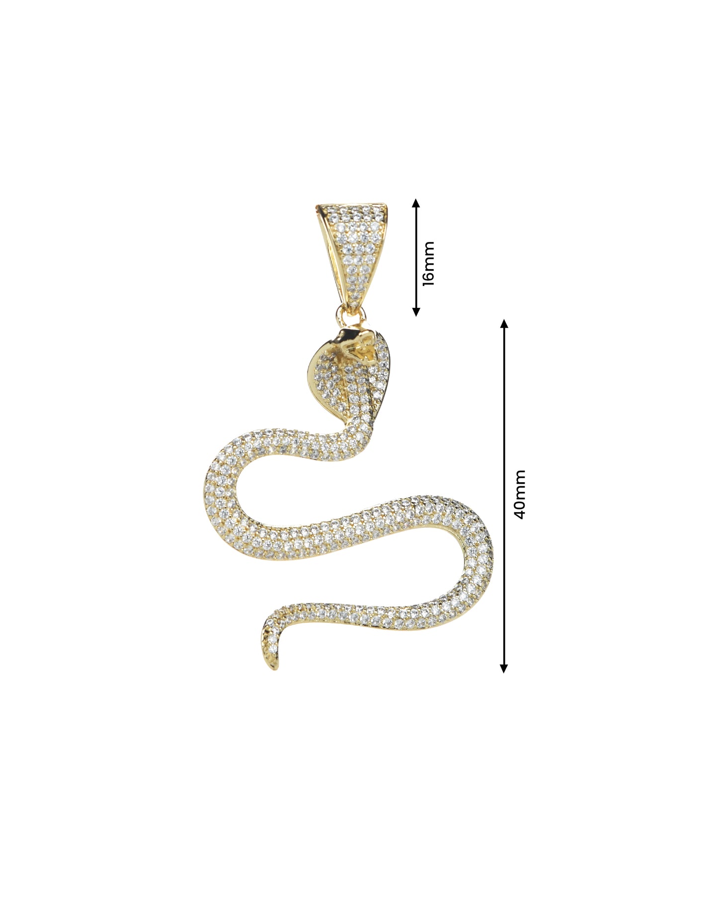 Rahu Snake Pendant – Astrology Planet Enabling Pendant (Gold Finish)