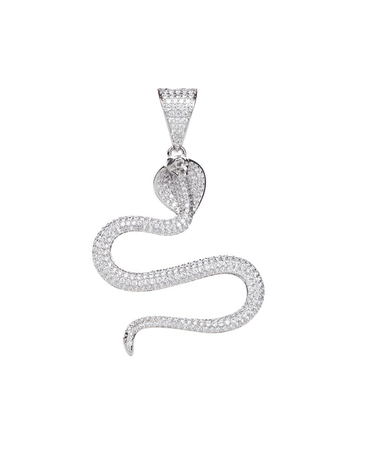 Rahu Snake Pendant – Astrology Planet Enabling Pendant (Silver Finish)